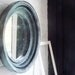 Verre Églomisé Mirror & Vintage Frame, Round