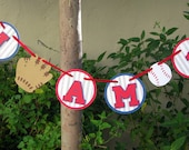 Baseball I Am 1 Highchair Banner - MADE TO ORDER