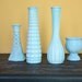 4 Shabby Chic Distressed Vase Set