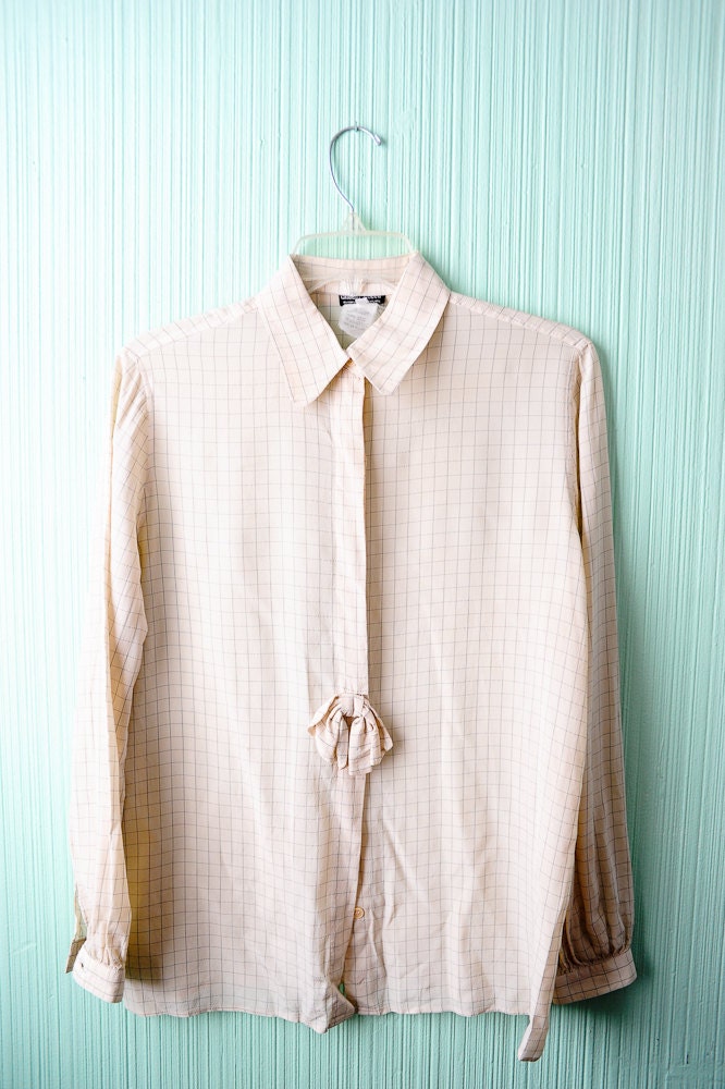 Vintage Giorgio Armani Silk Blouse Size 38