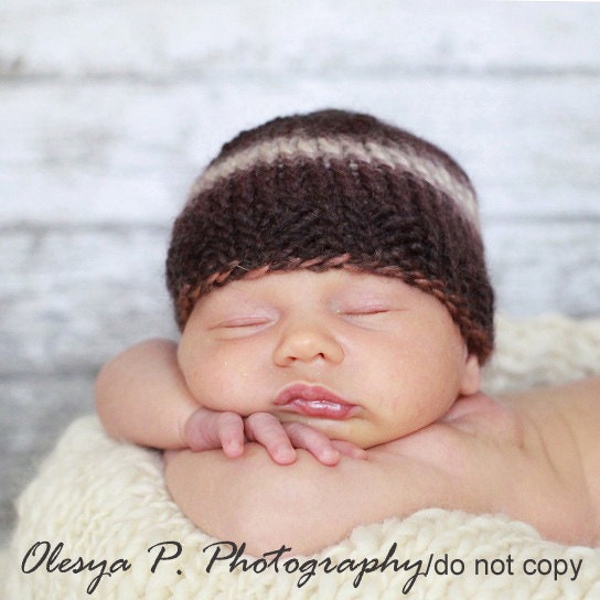 PDF KNITTING PATTERN k-21 - Newborn Classic beanie
