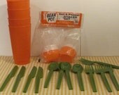 Vintage orange and green for your kitchen