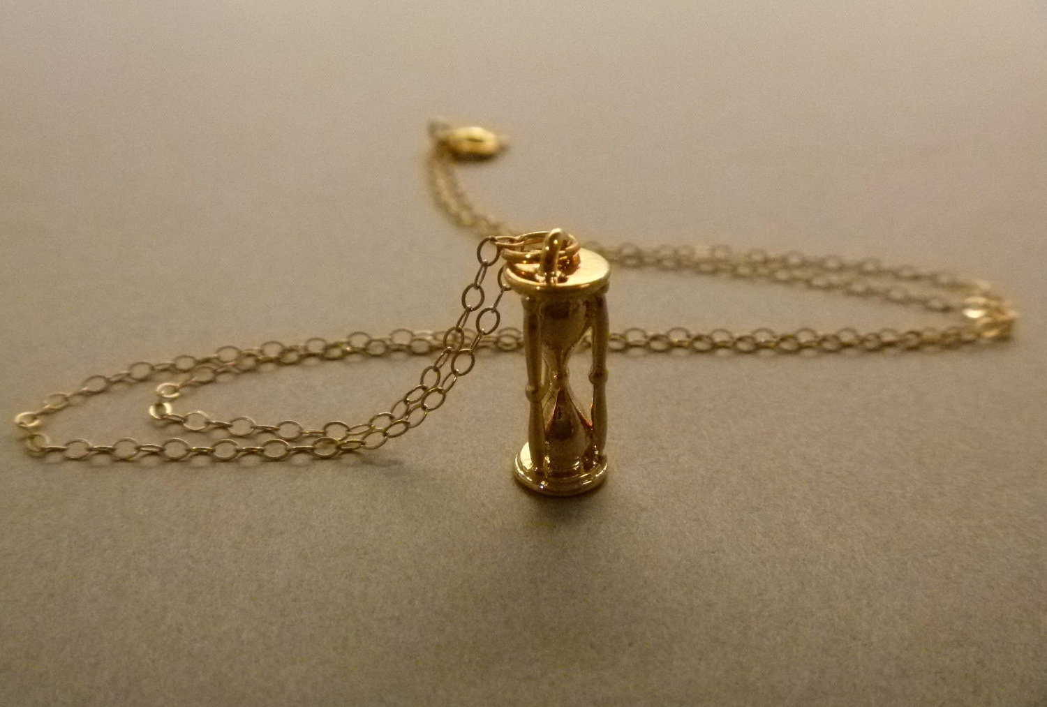 Buy cute gift ideas - Gold Hourglass Necklace , modern, unique, cute, gift, bridal party