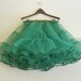 1950's Vintage Absinthe Green Tulle Petticoat Costume Cabaret Skirt
