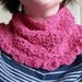 Magenta Scalloped Neckwarmer