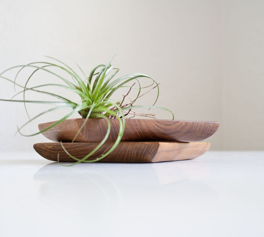 Mid Century Teak Wood Trays