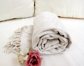 Cream NATURAL Cotton Peshtema Bath towel Eco Friendly PESHTEMAL,High Quality Hand Woven Turkish Cotton Bath,Beach,Spa,Yoga,Pool Towel