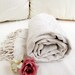 Turkish Towel Cream NATURAL Cotton Peshtemal Bath towel High Quality Hand Woven Turkish Cotton Bath,Beach,Spa,Yoga,Pool Towel