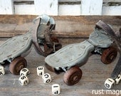 Vintage Flying Ace Roller Skates with Leather Straps