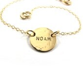 SariGlassman - Handstamped  and Personalized Bracelet 14k Gold-Filled SRA