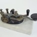 Vintage BAKELITE TELEGRAPH Key - U.S. World War II Army Signal Corps - Mounted on Marble Base