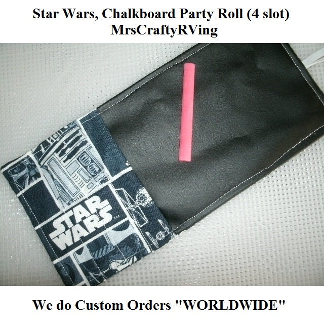 Chalkboard Wallet, Star Wars, Darth Vader,  Chalk Wallet