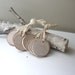 natural white birch wood tags - set of 12