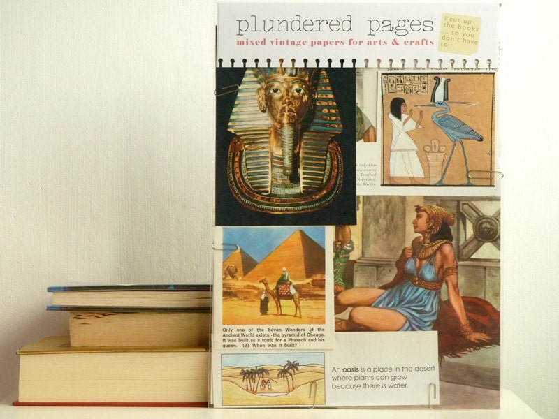 Egypt - VINTAGE PAPER PACK - "Plundered Pages"