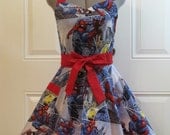 Very Limited-Spiderman Sexy Apron- Full of Twirl flounce with a hint of Red
