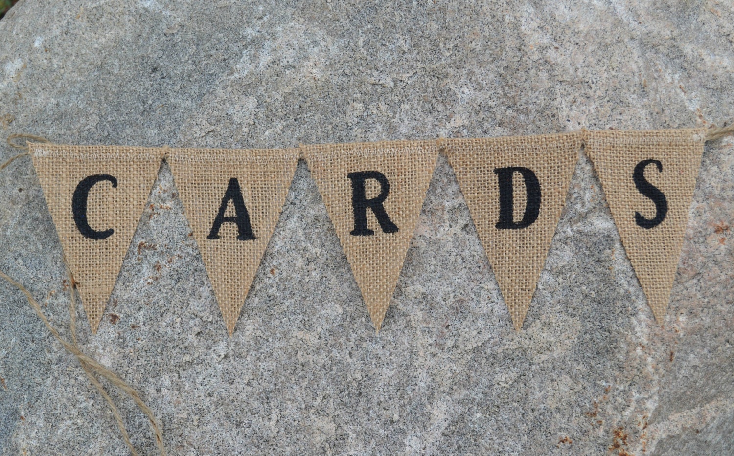 Card banner  ....   cards  ....   Burlap banner