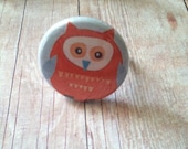 Button Ring (orange owl)