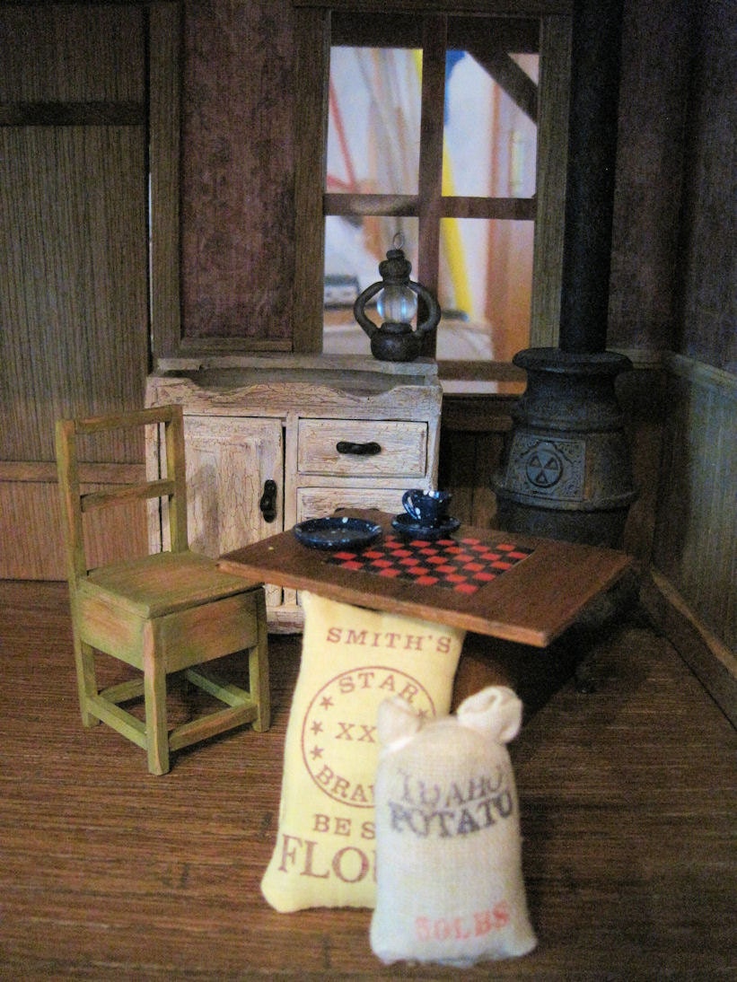 Miniature Dollhouse Furniture Rustic Cabin Kitchen Old Fashioned Goes With Bodie Cabin
