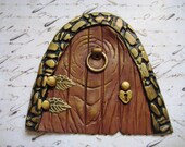 Fairy Door - Leaf Hinges and Door Knocker