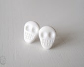 Mini Skull Studs Polymer Clay