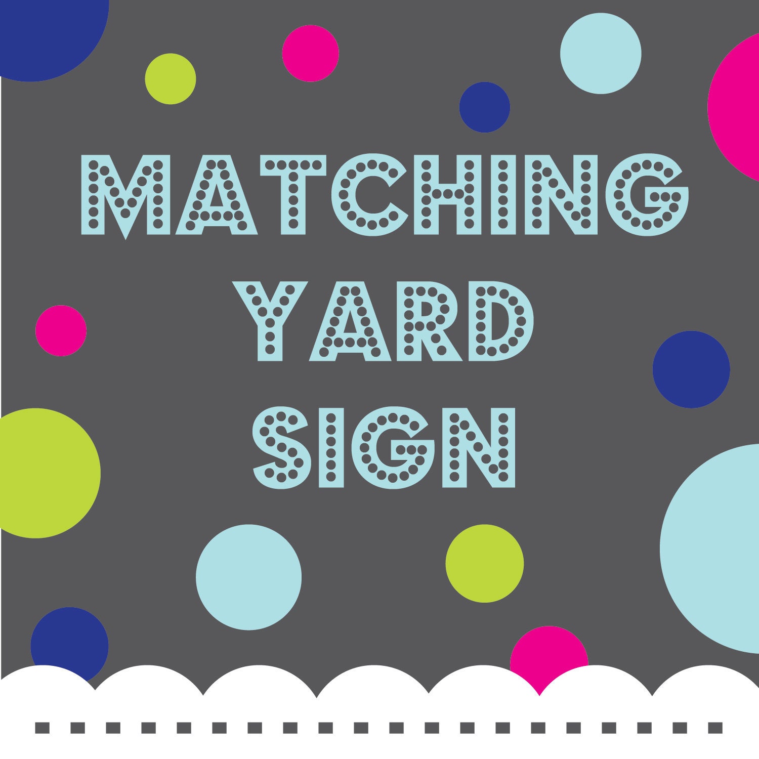 Printable Yard Welcome Sign to Match any Invitation Design from OhCreativeOne, 18x24 DIY digital file