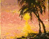 Palm Trees-Art Print  - 8" x 11" "South Seas" by Dragonfly Studios 74