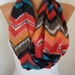 Infinity Scarf Shawl Circle Scarf Loop Scarf Summer Scarf Gift -fatwoman