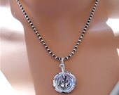 Recycled Silver Anchor Necklace Pendant, Men, Women, Leather Keychain, Masculine, Mens Gift, Nautical, Maritime Beachy