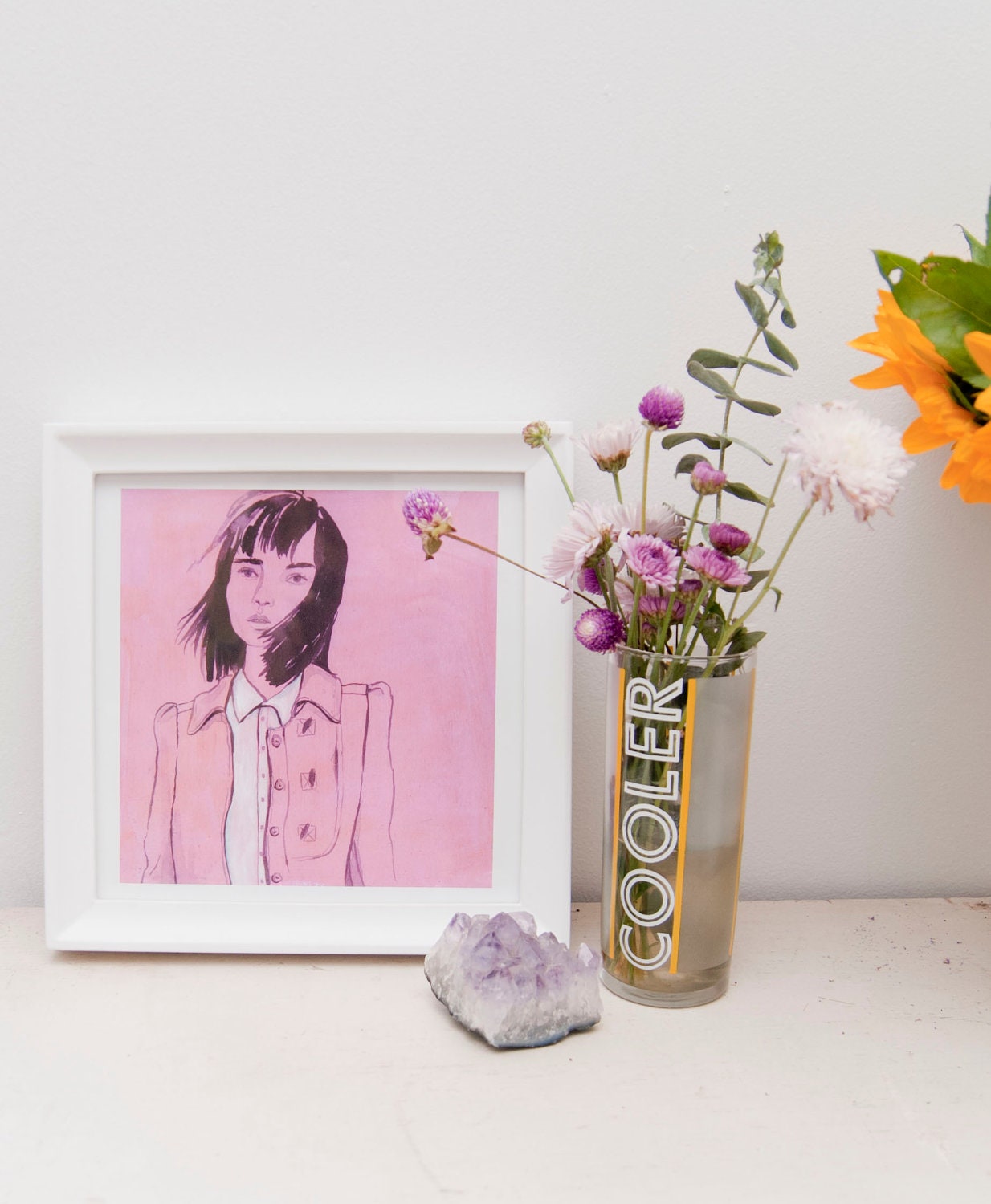 Pink Girl Print