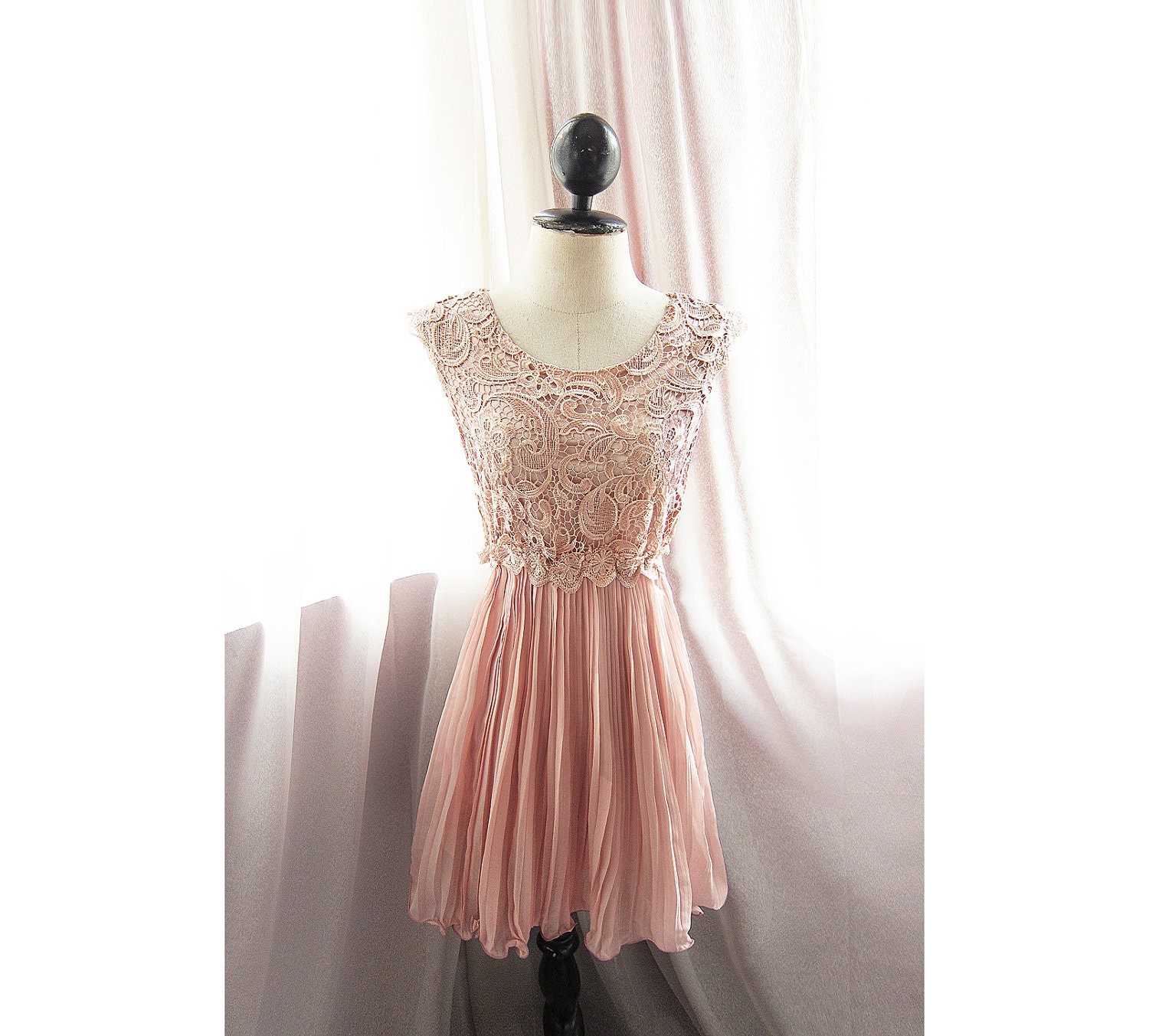 Medieval Victorian Dusty Blush Angel Grecian Alice in Wonderland Marie Antoinette Ballerina Lady Ophelia Jane Austen Vintage Dress