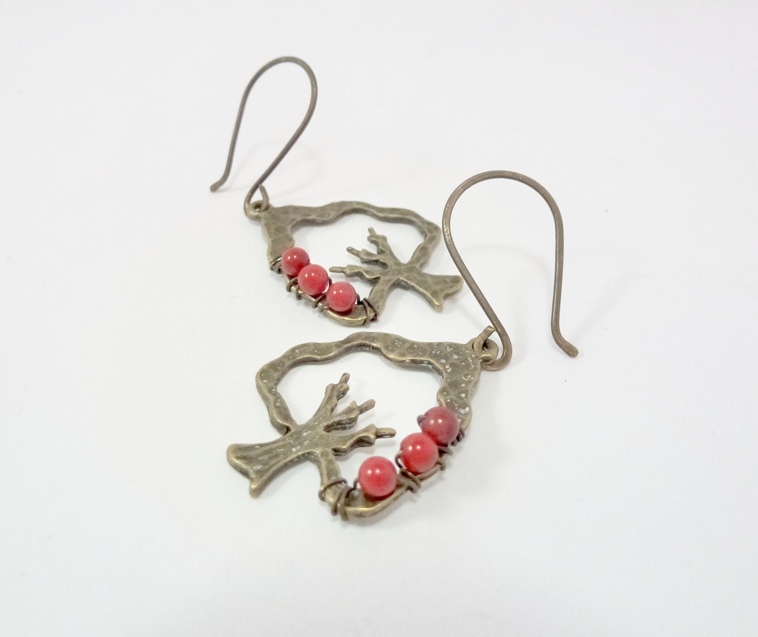Beaded Tree of Life Earrings - FREE Shipping