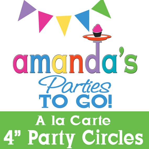 4 - 5 Inch Centerpiece Circles or Centerpiece Picks - Printable A la Carte Party Single by Amanda's Parties To Go Il_570xn