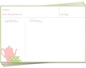 PRINTABLE - Recipe Card (Afternoon Tea Sip and See)