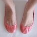 Candy Floss - Handmade Leather ballet flat shoes - CUSTOM FIT