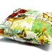 Birds and Flowers - Decorative Pillow cover, 18" x 18" cushion cover, throw pillow, envelope closure