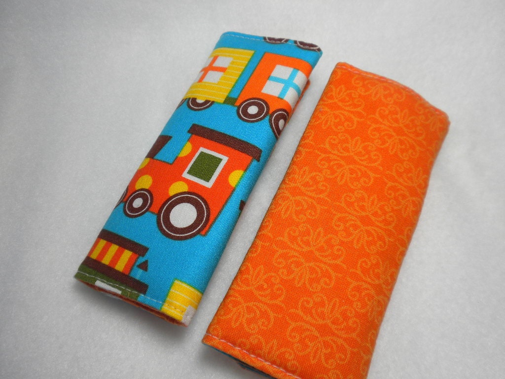 CHOO CHOO TRAIN - Reversible Car Seat Strap Covers