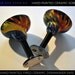 Hand-Painted Colorful Ceramic Margarita Goblet/Dessert Dish-Set of 2
