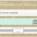 Choose Your Own Pre-Designed ETSY SHOP HEADER Design