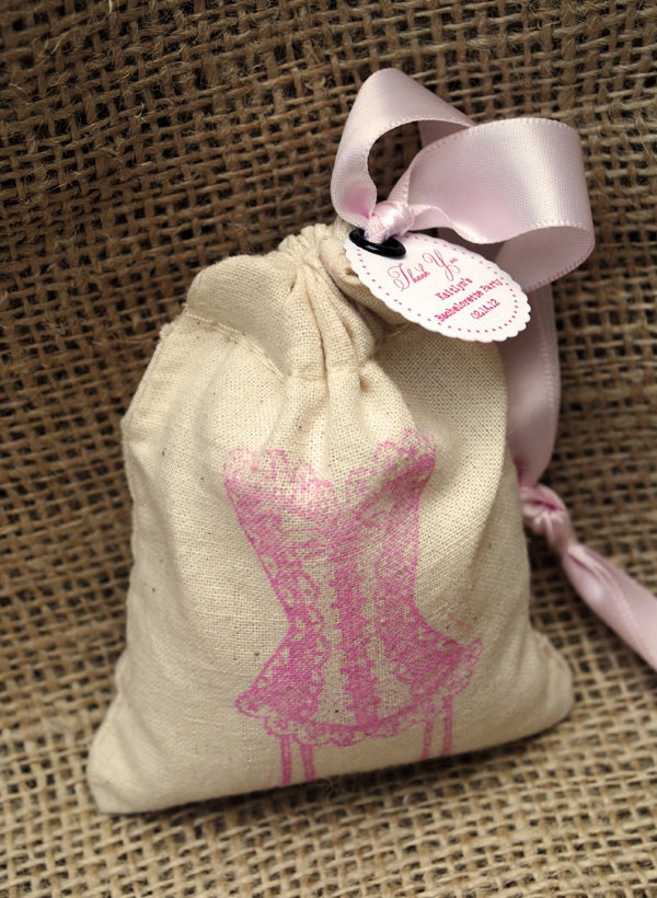 CORSET LINGERIE Sachet Bags for Bridal Shower/Bachelorette Party