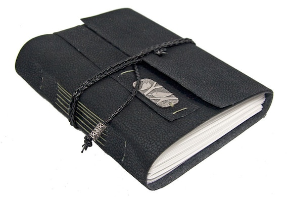 Black Vegan Faux Leather Journal