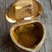 Vintage Jewelry Box - Gold Heart with Flowers - Victorian