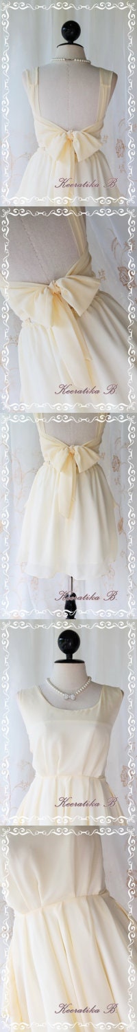A Party - Prom Party Cocktail Bridesmaid Dinner Wedding Night Dress Soft French Cream Vanilla Pale Yellow Classy Sexy Party Dress