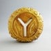 Officially Licensed 1953 NYC Subway Token Printed Pillow