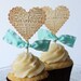 Words of Love cupcake toppers - set of 12