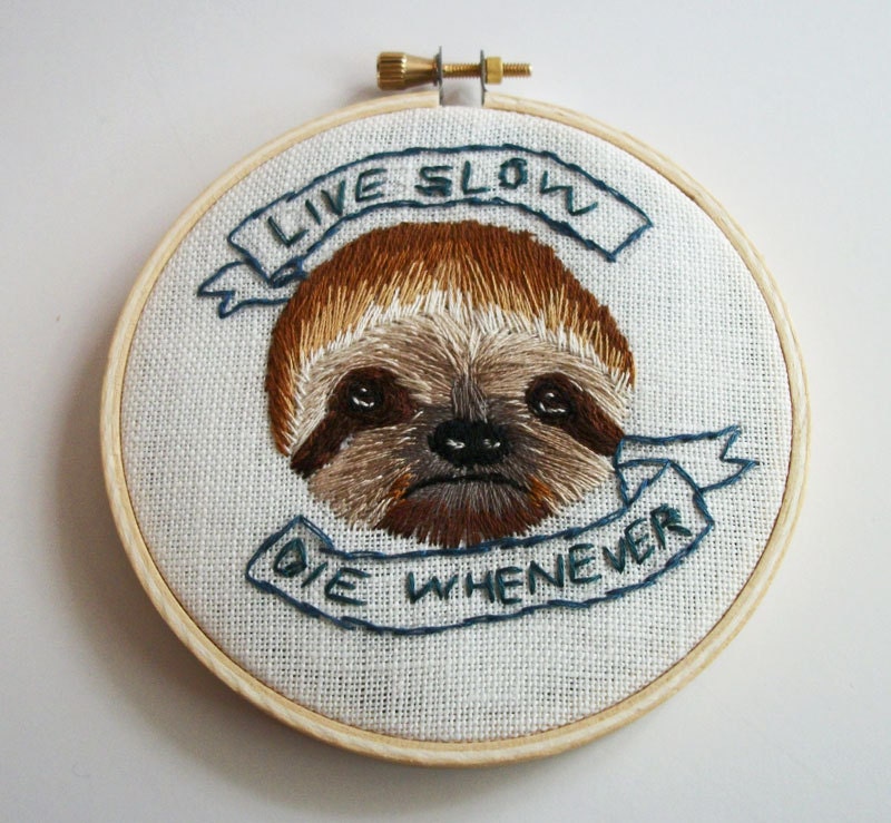 Sloth wall hanging