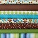Fat Quarter Bundle of Monkeys in Blue by Anne Kelle for Robert Kaufman