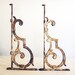 Cast Iron Wall Shelf Brackets Antique French