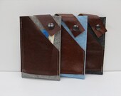 iphone 5 wallet case iphone 5 pocket sleeve graphite grey wool felt and leather