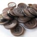 25 Bittersweet Large Buttons Round Multi Sizes