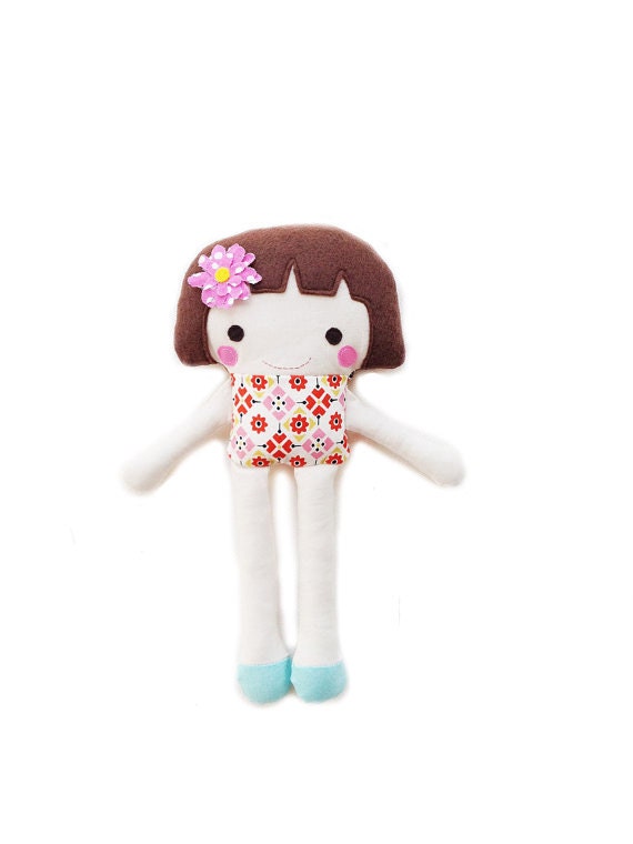Doll Sewing Pattern - Mini Girl Doll Pattern - PDF